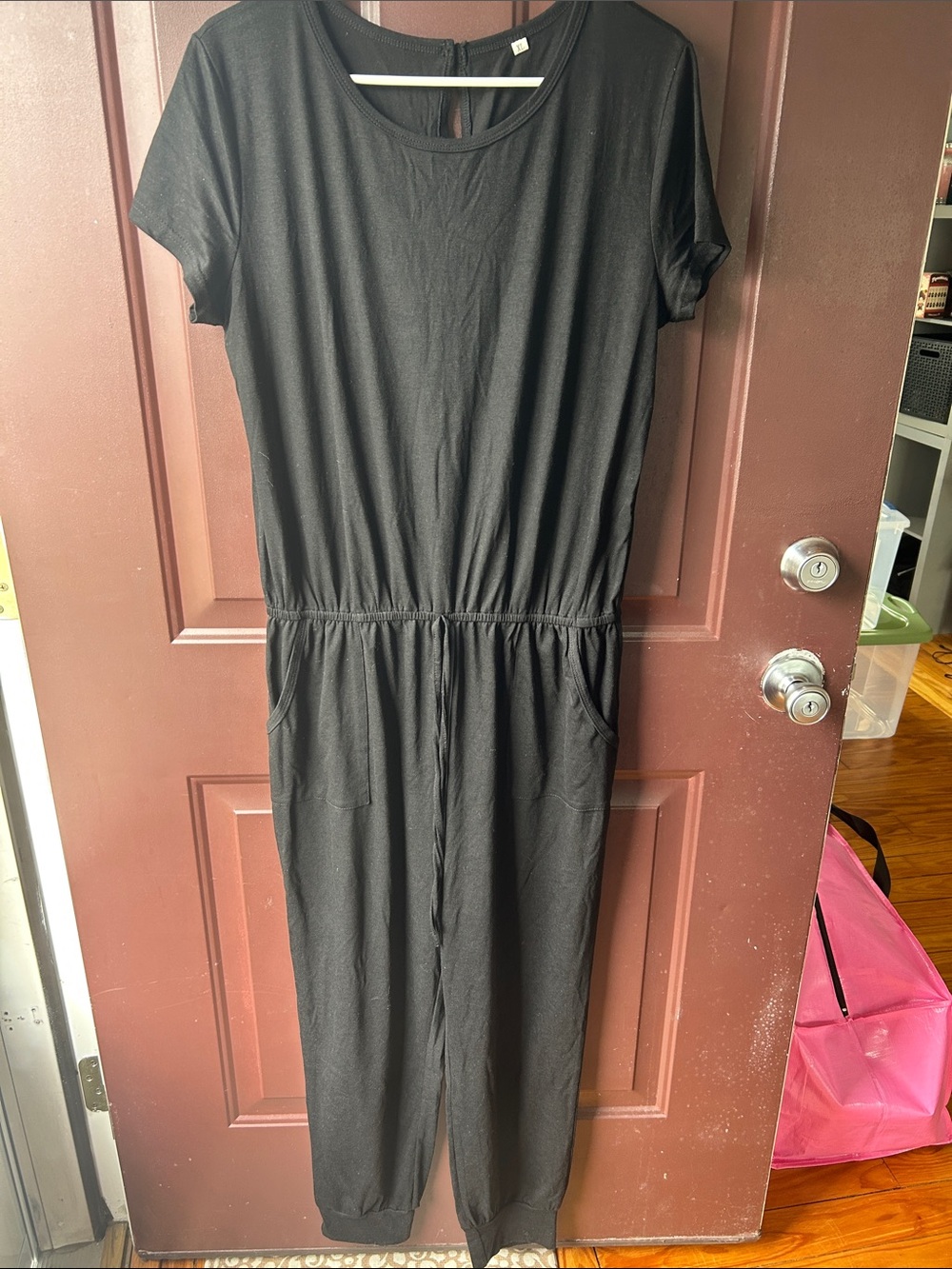NWOT - ANRABESS Short-Sleeve Jumpsuit with Elastic Waist and pockets. - Picture 6 of 6